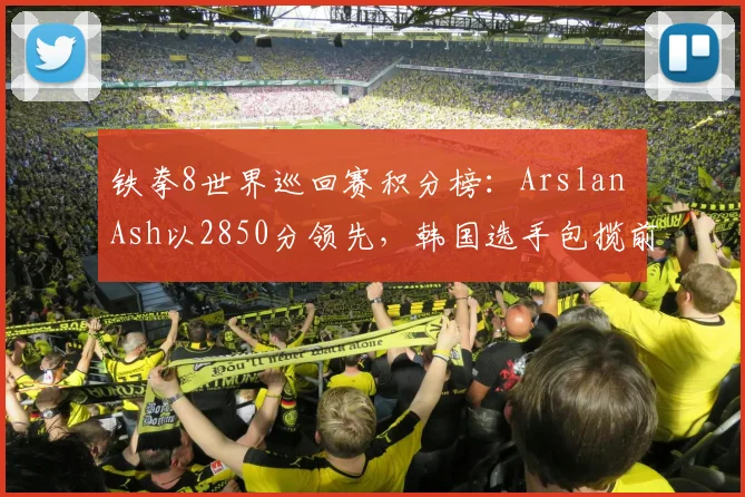 铁拳8世界巡回赛积分榜：Arslan Ash以2850分领先，韩国选手包揽前三